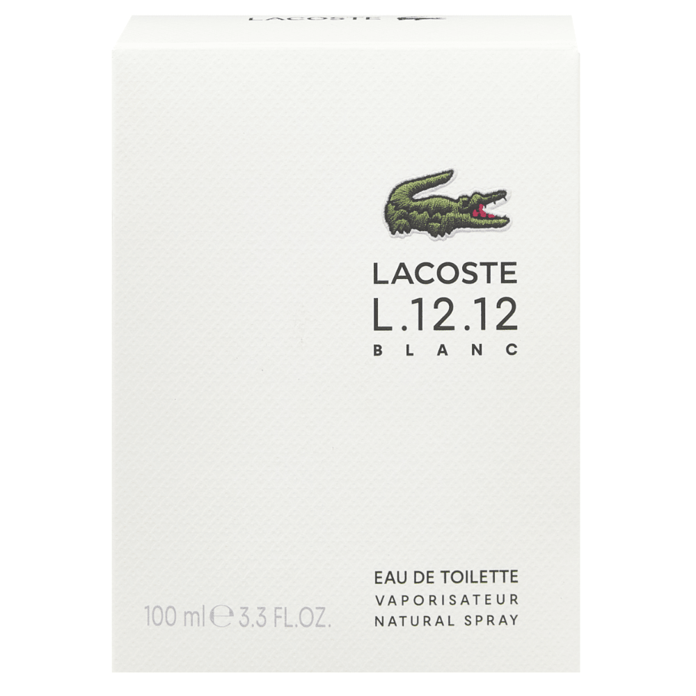 Lacoste L.12.12 Blanc Men Eau De Toilette 100ml - ambrea shop jo
