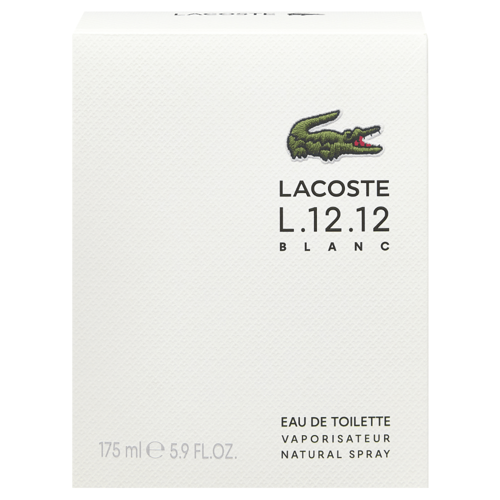 Lacoste L.12.12 Blanc Men Eau De Toilette 175ml - ambrea shop jo