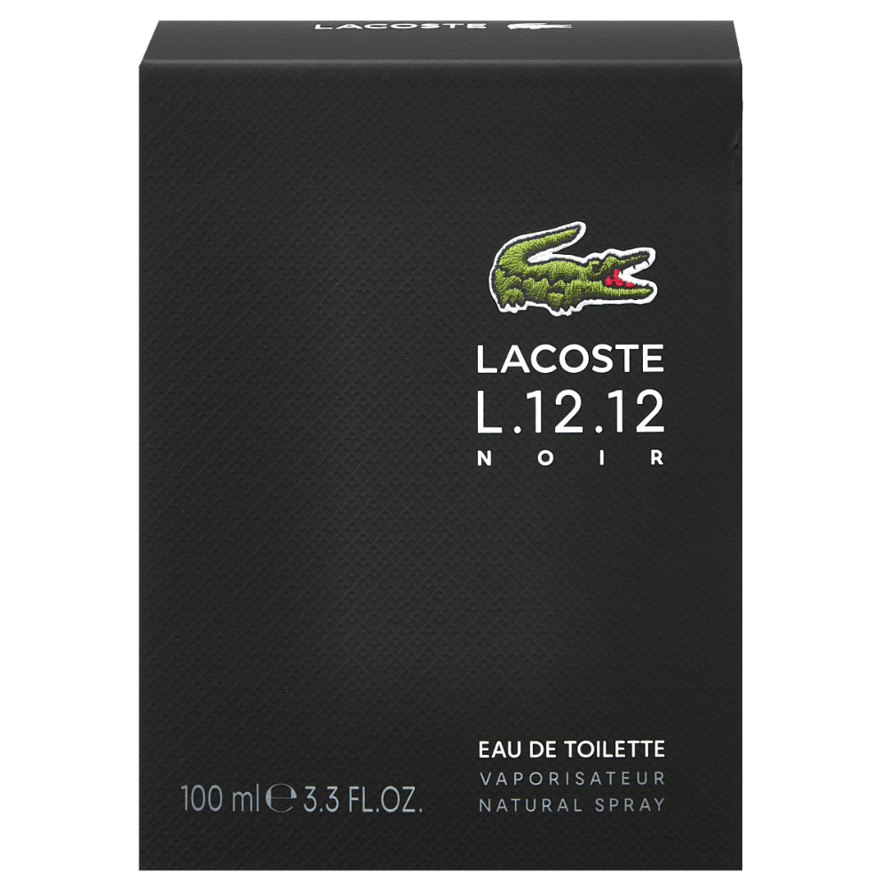 Lacoste L.12.12 Noir Men Eau De Toilette 100ml - ambrea shop jo